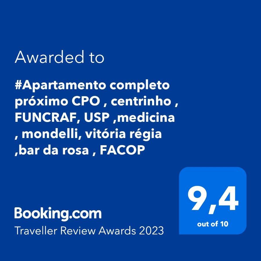 Apartamento #Apartamento completo próximo CPO , centrinho , FUNCRAF, USP ,medicina , mondelli, vitória régia ,bar da rosa , FACOP Bauru Exterior foto